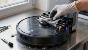 auto empty dock cleaning steps