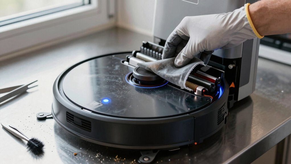 auto empty dock cleaning steps