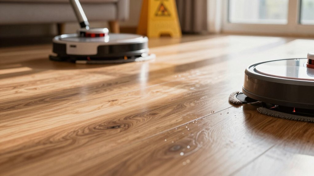 laminate floor robot mop precautions