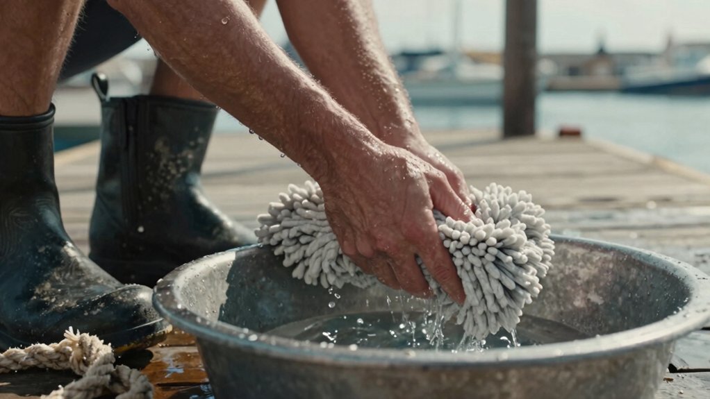 mop washing dock cleaning
