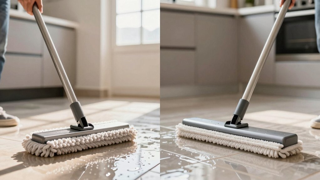 mopping styles spin vs flat