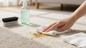 pet stain removal from carpet steps