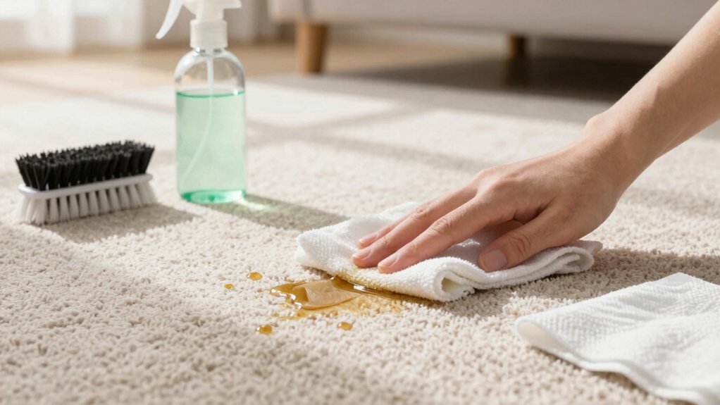 pet stain removal from carpet steps