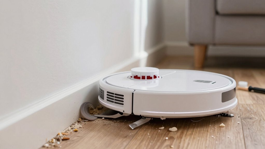 robot vacuum leaves debris along edges
