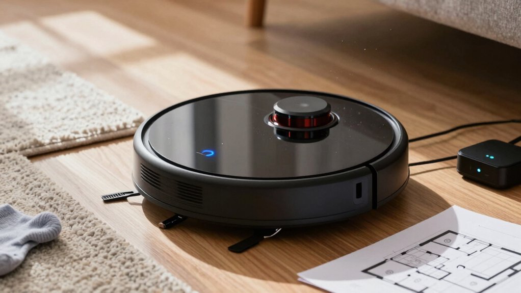 robot vacuum lost map troubleshooting
