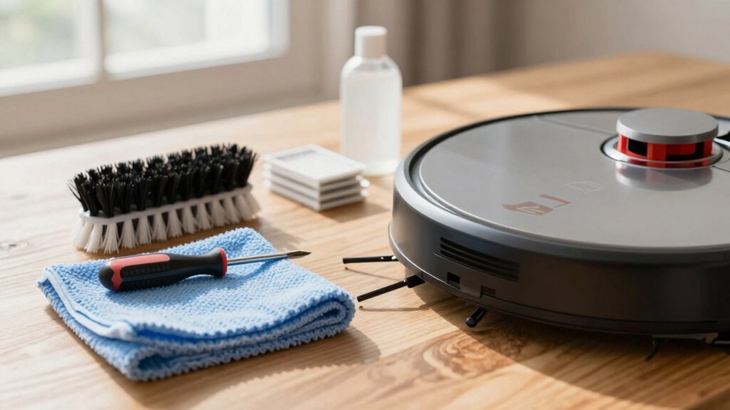 robot vacuum maintenance checklist schedule