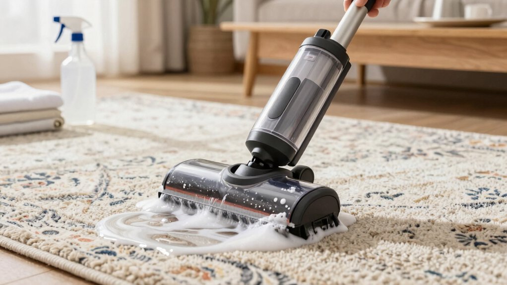 using carpet cleaner on area rugs