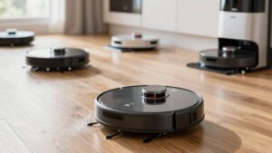 robot vacuums with adjustable mopping