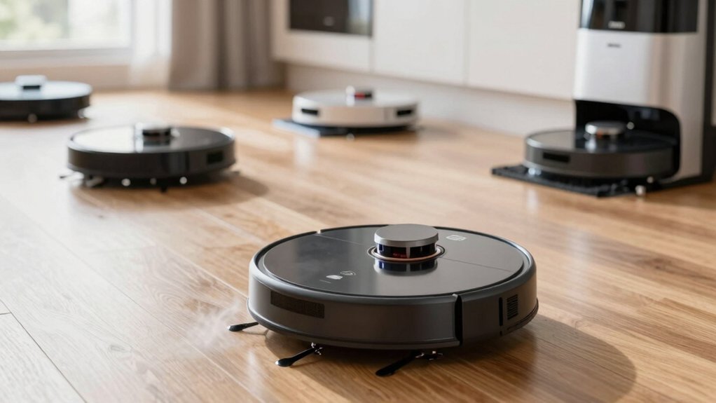 robot vacuums with adjustable mopping